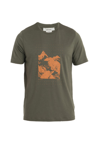 ICEBREAKER M Merino 150 Tech Lite II SS Tee Peak Grid