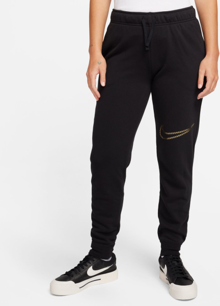 NIKE Damen Hose W NSW CLUB FLC SHINE MR PANT