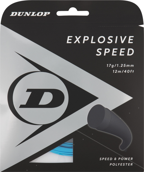 DUNLOP Tennissaite &quot;EXPLOSIVE SPEED&quot; 12m SET BLAU 1.25mm