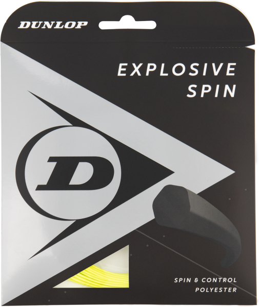 DUNLOP Tennissaite &quot;EXPLOSIVE SPIN&quot; 1.25mm 12m Set gelb