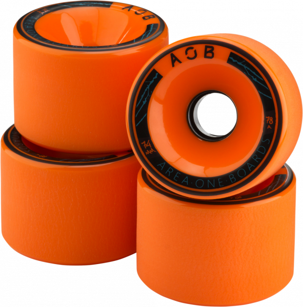 AOB Skateboard WHEEL ORANGE - 78A