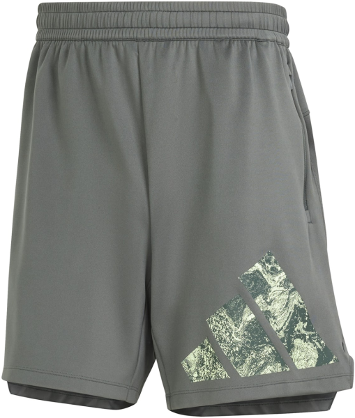 ADIDAS Herren Shorts Workout Logo Knit (Länge 7 Zoll)