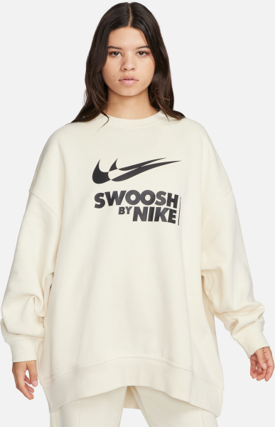 NIKE Damen Shirt W NSW FLC OS CREW GLS