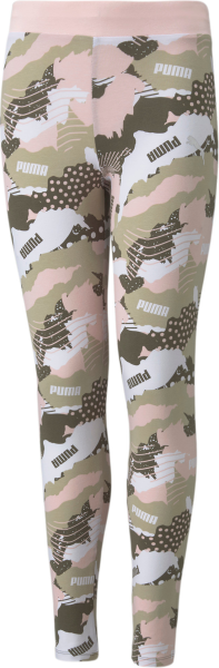PUMA Kinder Tight Leggings Alpha Allover-Print