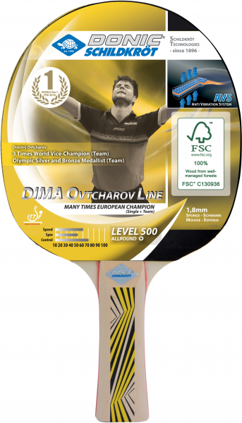 Donic-Schildkröt table tennis bat Ovtcharov 500 FSC