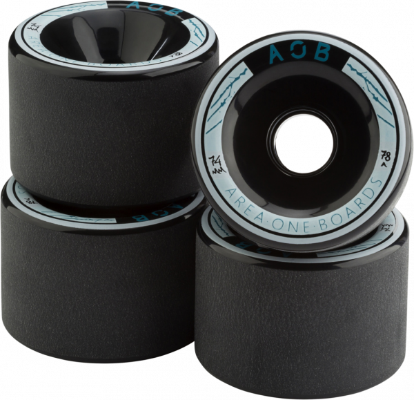 AOB Skateboard WHEEL BLACK - 78A