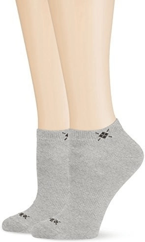 2 Pair Black Everyday Cotton Trainer Socks Ladies 3.5-7 Ladies - Burlington