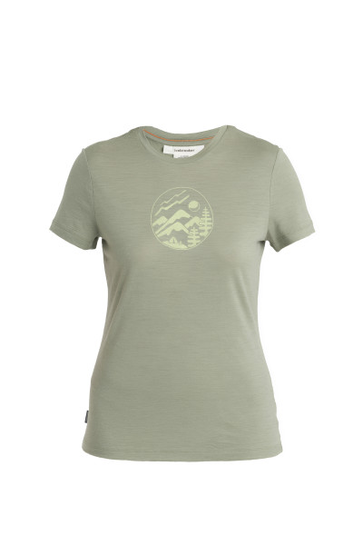 ICEBREAKER Women Merino 150 Tech Lite III SS Tee Camping Circle