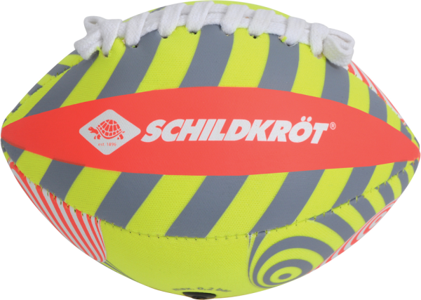 SCHILDKRÖT Ball Schildkröt Neopren Mini American Football, Größe 2, 16 x 10 cm, griffige textile Obe
